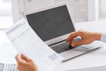 miling businessman working in office