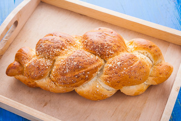 challah on the table