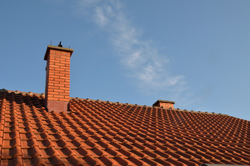 Tile and chimney