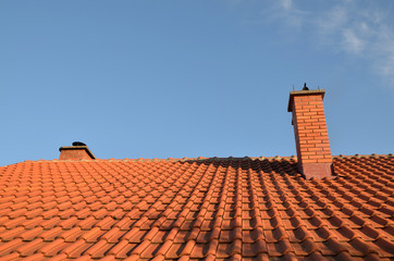 Tile and chimney