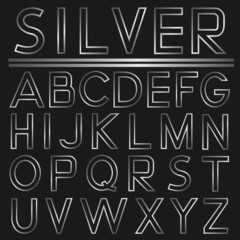 Silver alphabet