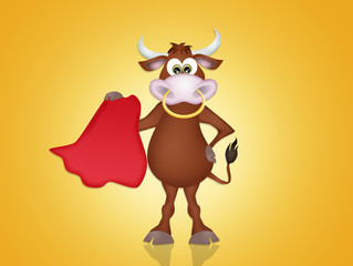 bull in the bullfight
