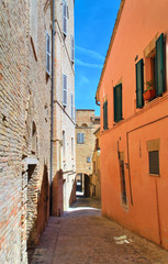 Alleyway. Macerata. Marche. Italy.