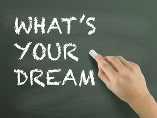 what is your dream words written by hand