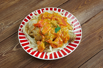 Chicken paprikash