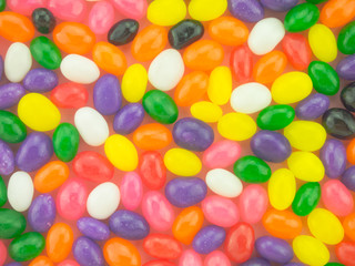 Jelly Beans Frame and Background ( Pink Background )