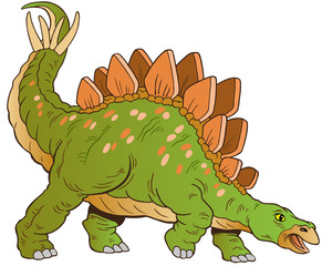Stegosaurus Dinosaur vector