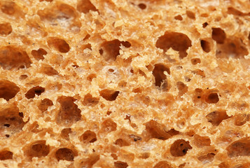 rye bread as background