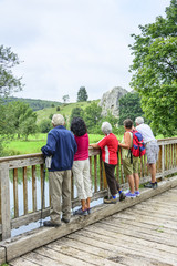 Fototapeta premium Pause für die Wandergruppe