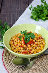 Chickpea stew with vegetables