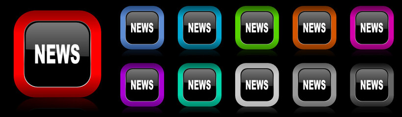news vector icon set