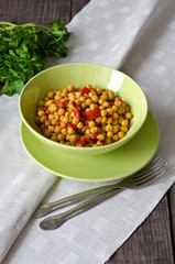 Chickpea stew with vegetables
