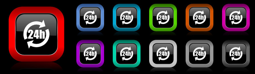 24h icon set