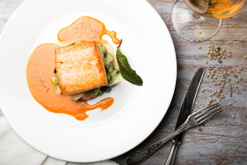 salmon dish