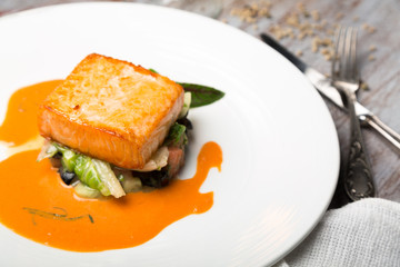 salmon dish