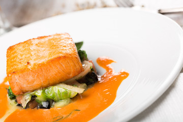 salmon dish