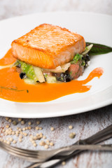 salmon dish