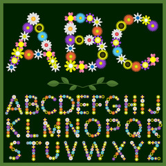 Flowers alphabet