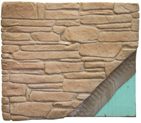 Decorative tiling - bricklaying - gluing tiles - workflow