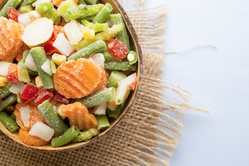 Frozen vegetables.