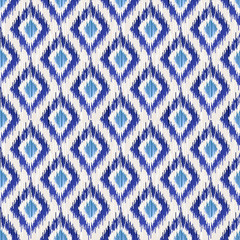 Materiał do szycia ikat seamless pattern