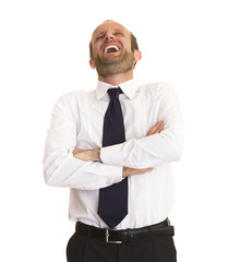 Laughing businessman