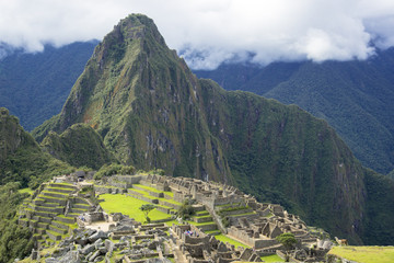 インカ帝国の古都マチュピュツ遺跡