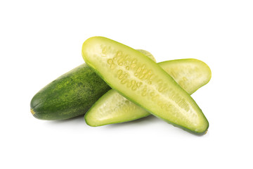 Cucumber isolated on white background