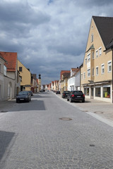 Fototapeta na wymiar Marktstraße in Rennertshofen