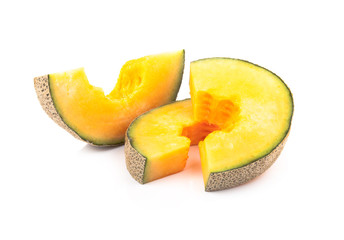 Fototapeta na wymiar melon isolated on white background