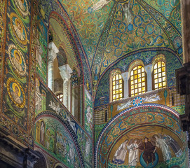 Basilica of San Vitale, Ravenna, Italy - obrazy, fototapety, plakaty