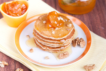 pancakes with jam