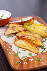 baked potatoes with spices