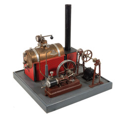 alte antike dampfmaschine