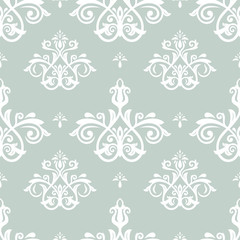 Damask Seamless  Pattern. Orient Background
