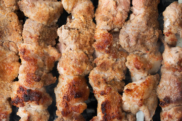 kebabs on the grill