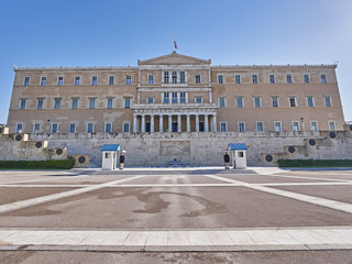 Athens, Greece, the parliament on Syntagma square © Dimitrios