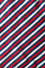 material with red, black, white stripes