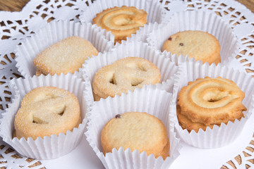 close up of cookies on the table