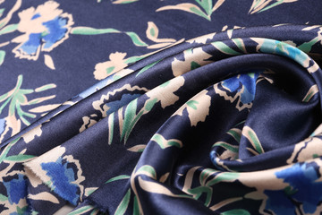 fabric with cornflowers