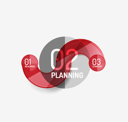 Business modern colorful geometric infographics