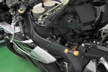 Fototapeta premium バイクの整備