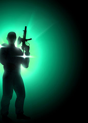 Paintball or airsoft background