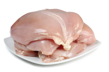 Chicken meat on plate
