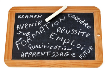 Obraz premium L'ardoise de mots