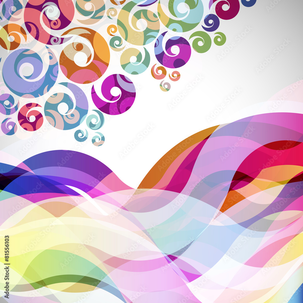 Poster abstract  background with design elements.