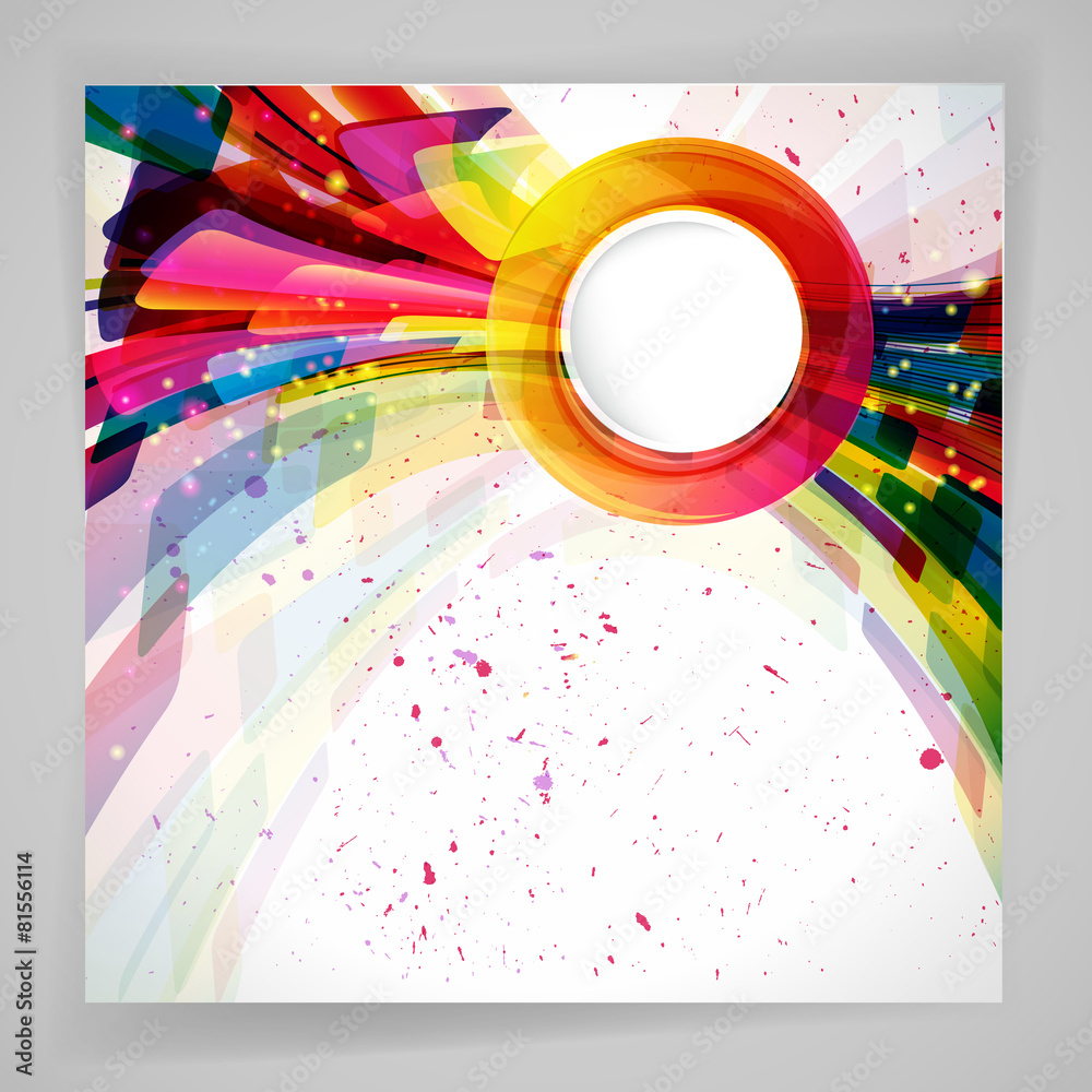 Poster multicolor abstract bright background. elements for design.