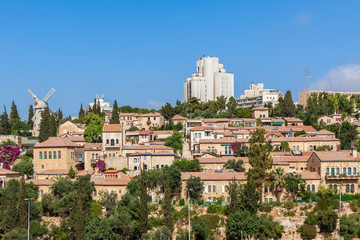 Yemin Moshe neighborhood in Jerusalem.