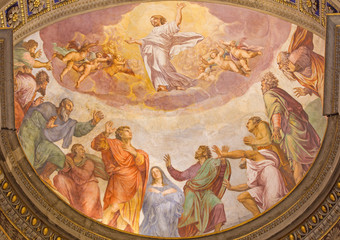 Rome - Ascension of the Lord fresco - Santa Maria dell Anima