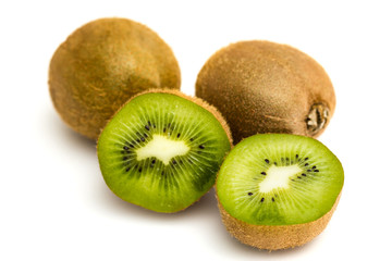 Kiwi fruit isolated on white background